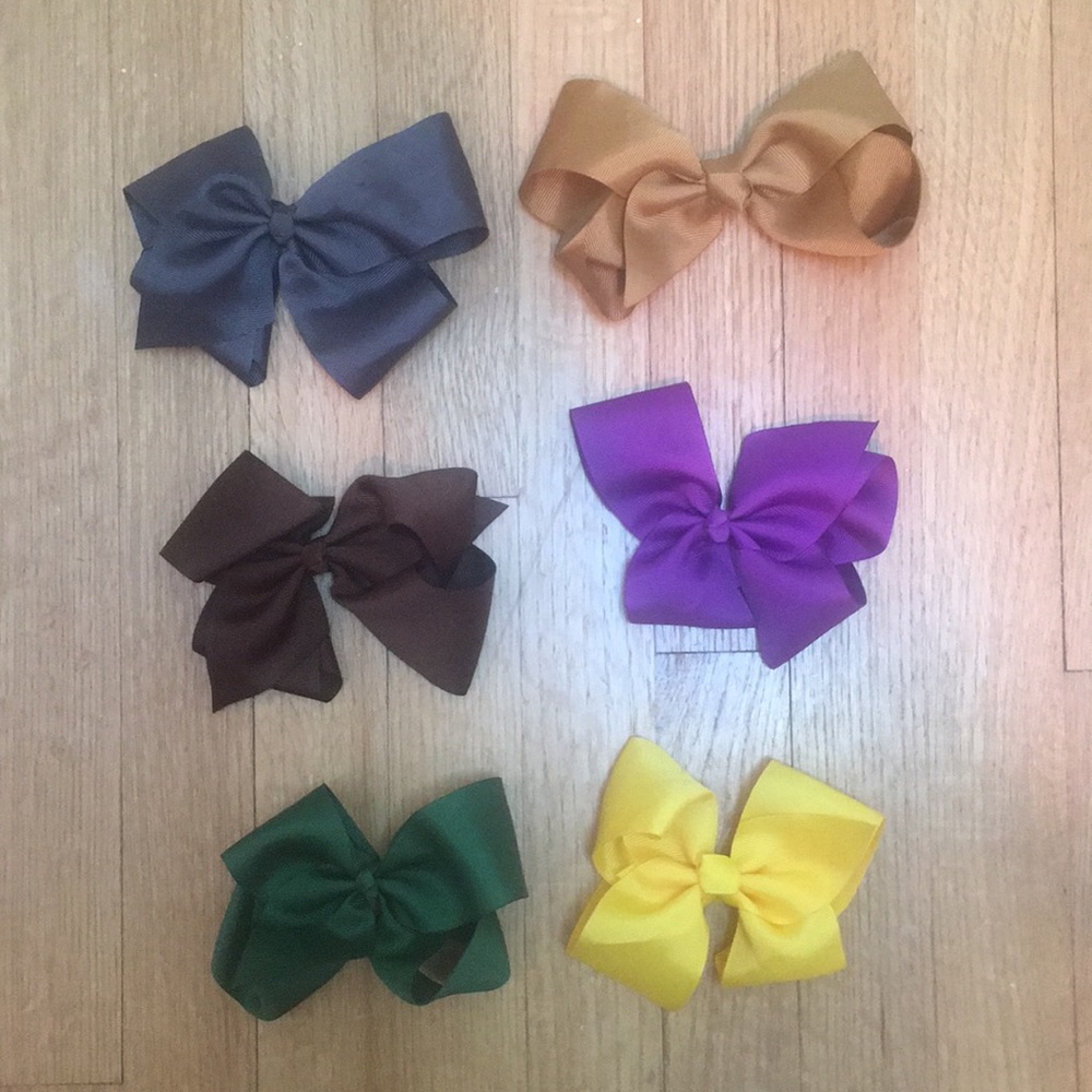 Kids hair bow set